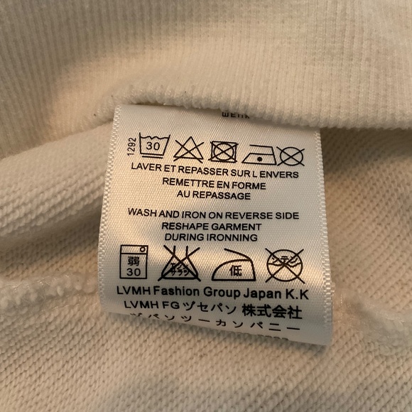 Dior Sweatshirt Womens XXL Kaws Collaboration White Bumble Bee Logo - Picture 11 of 11